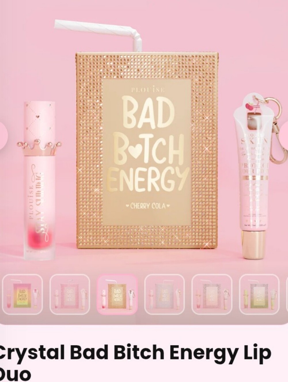 Crystal Lip Balm & Gloss Duo Cherry Cola